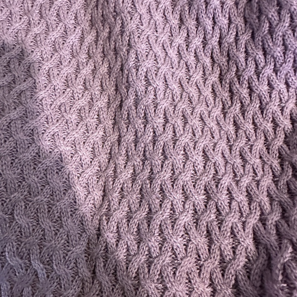 Women's Sleeveless Knit Sweater Vest - Purple - Picture 3 of 3